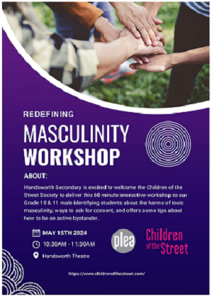 Redefining Masculinity Workshop May 15