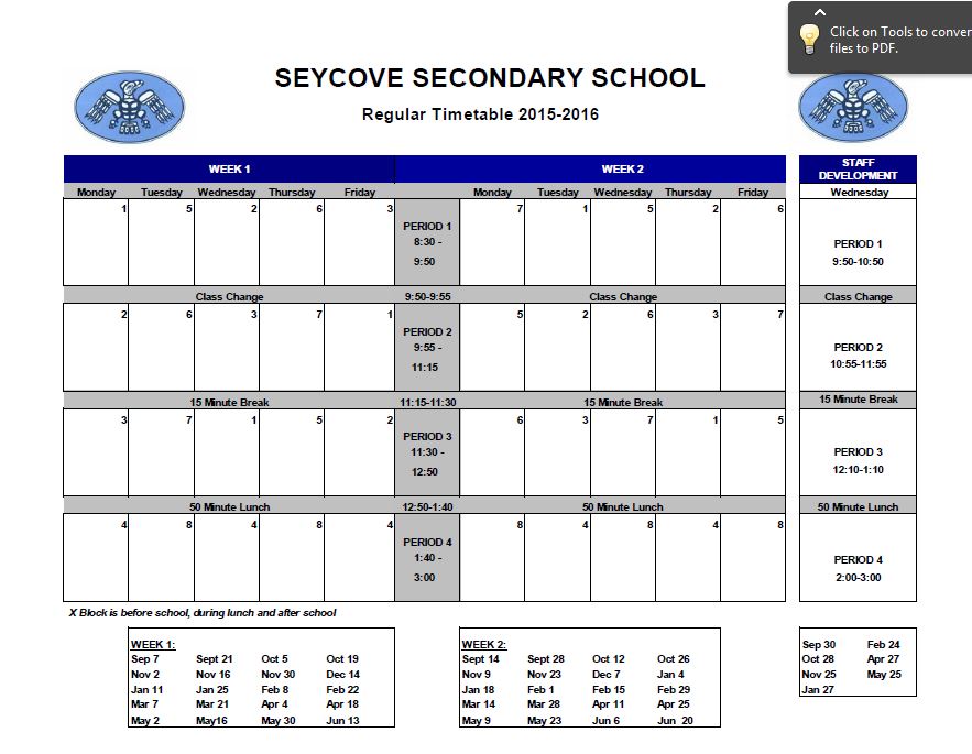 Attendance Procedures Seycove Secondary