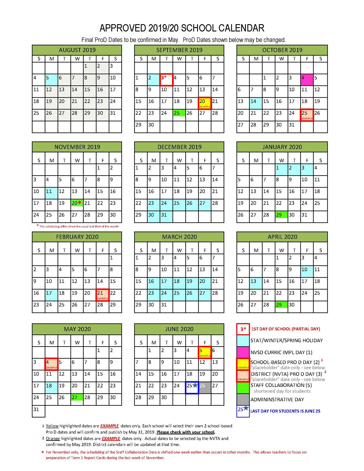 District Calendar - North Vancouver School District