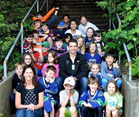 <div class="ExternalClassDFB533AEFC6946ECB06AF768F60A735A"><p>When Tristan asked to bring a special guest, Ms. Toms said &quot;yes&quot;.&#160; Then the class welcomed Mr. Dan Hamhuis of the Vancouver Canucks.&#160; Thanks, Tristan and Thanks, Mr. Hamhuis.</p></div>