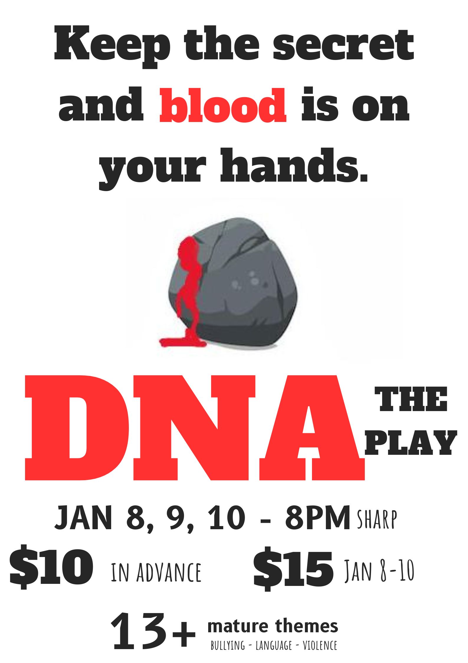 Carson Graham Theatre program proudly presents DNA