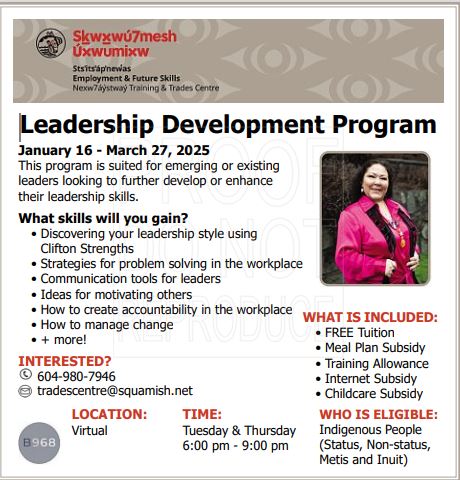 Leadership Development Program for Indigenous Youth